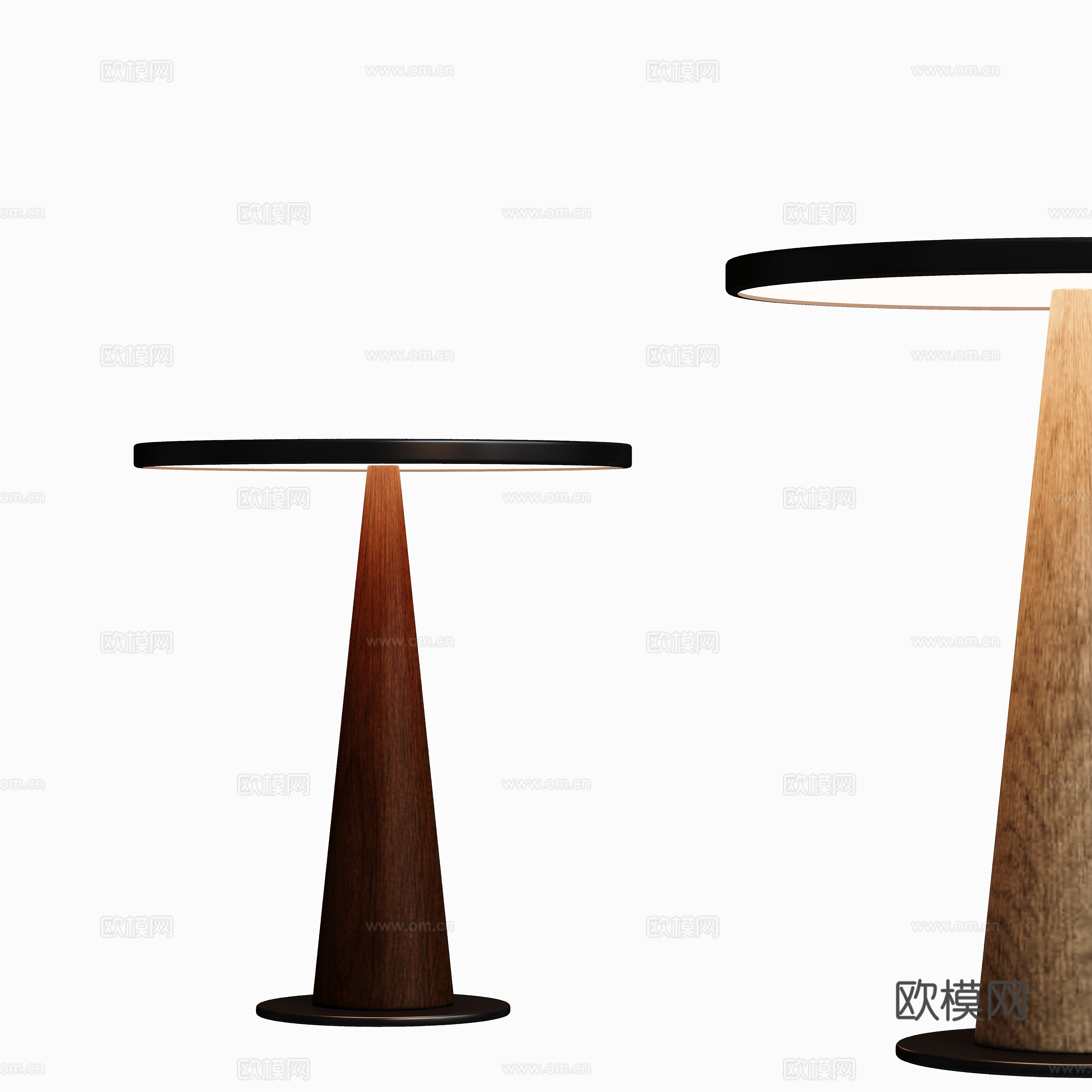 Modern art desk lamp 3d model
