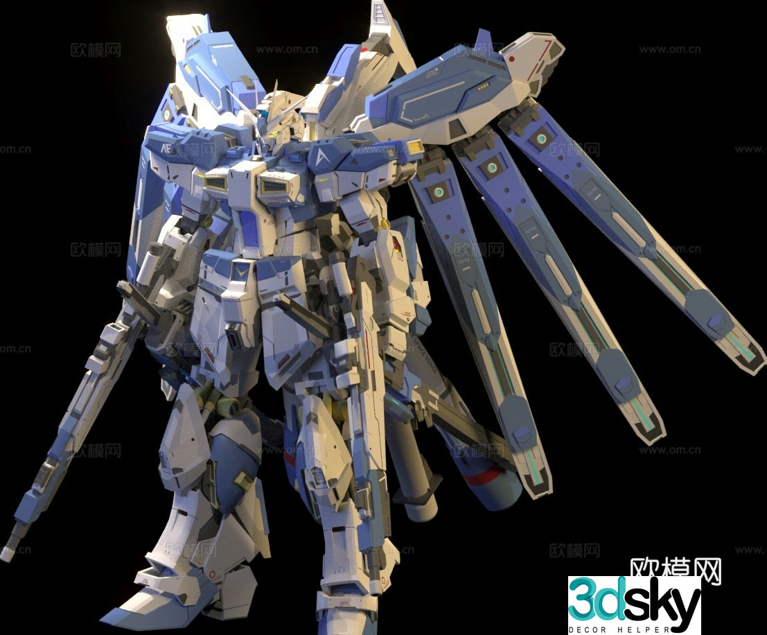 Figure Toy Manatee Gundam 3d model