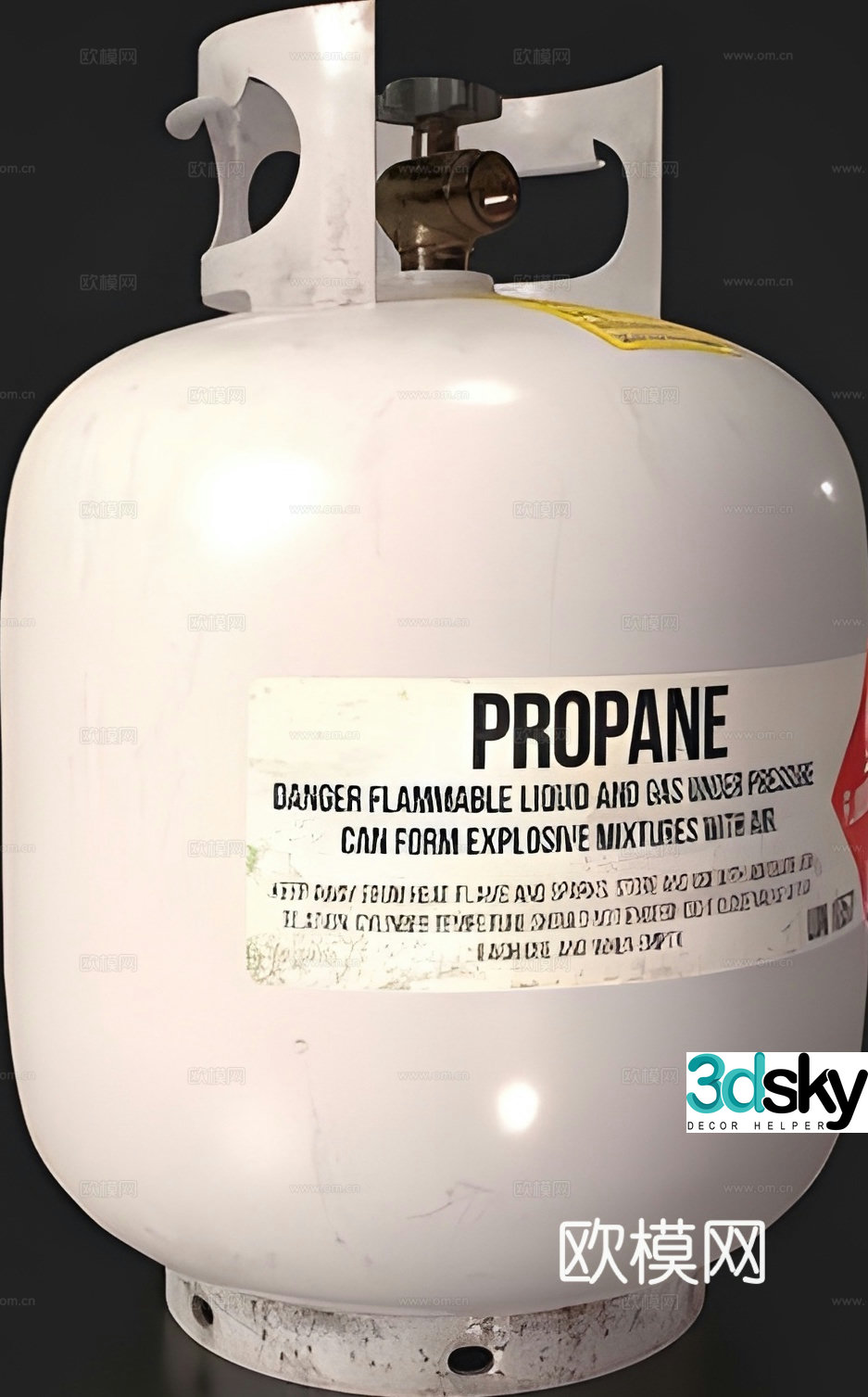 propane tank 3d model