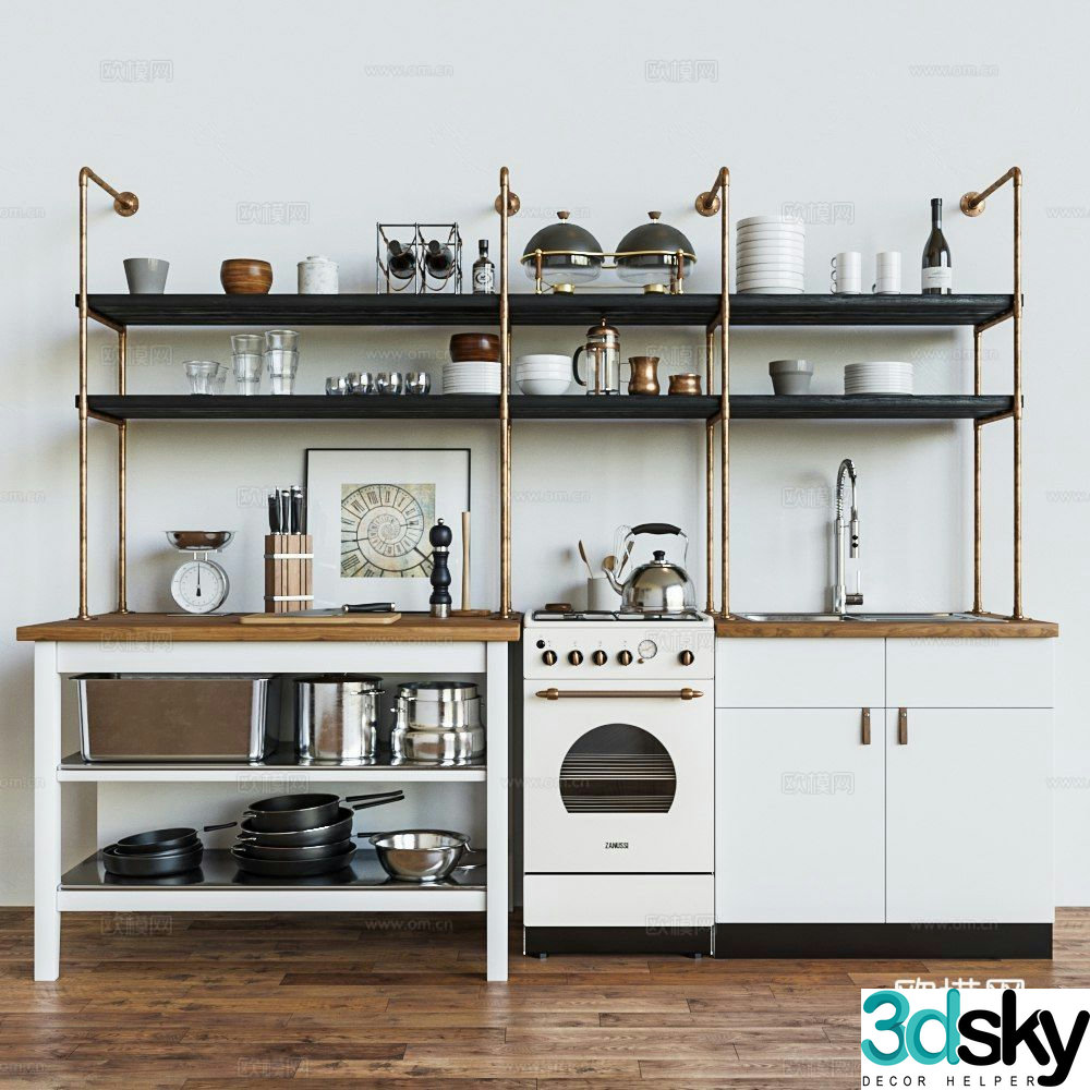 Modern cabinet 3d model