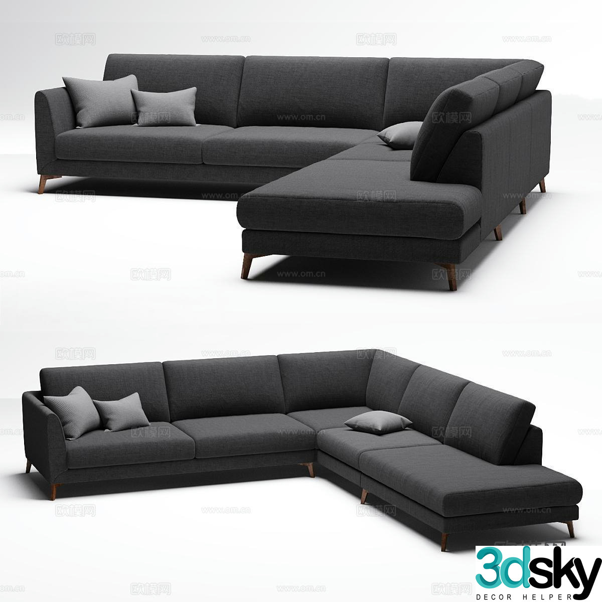 BoConcept multi-person sofa corner sofa 3d model
