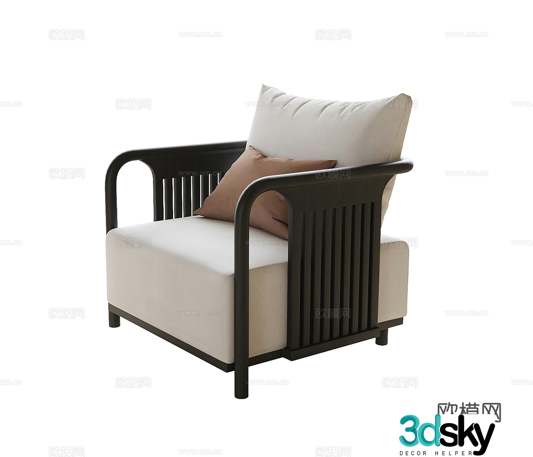 Single sofa leisure sofa 3d model