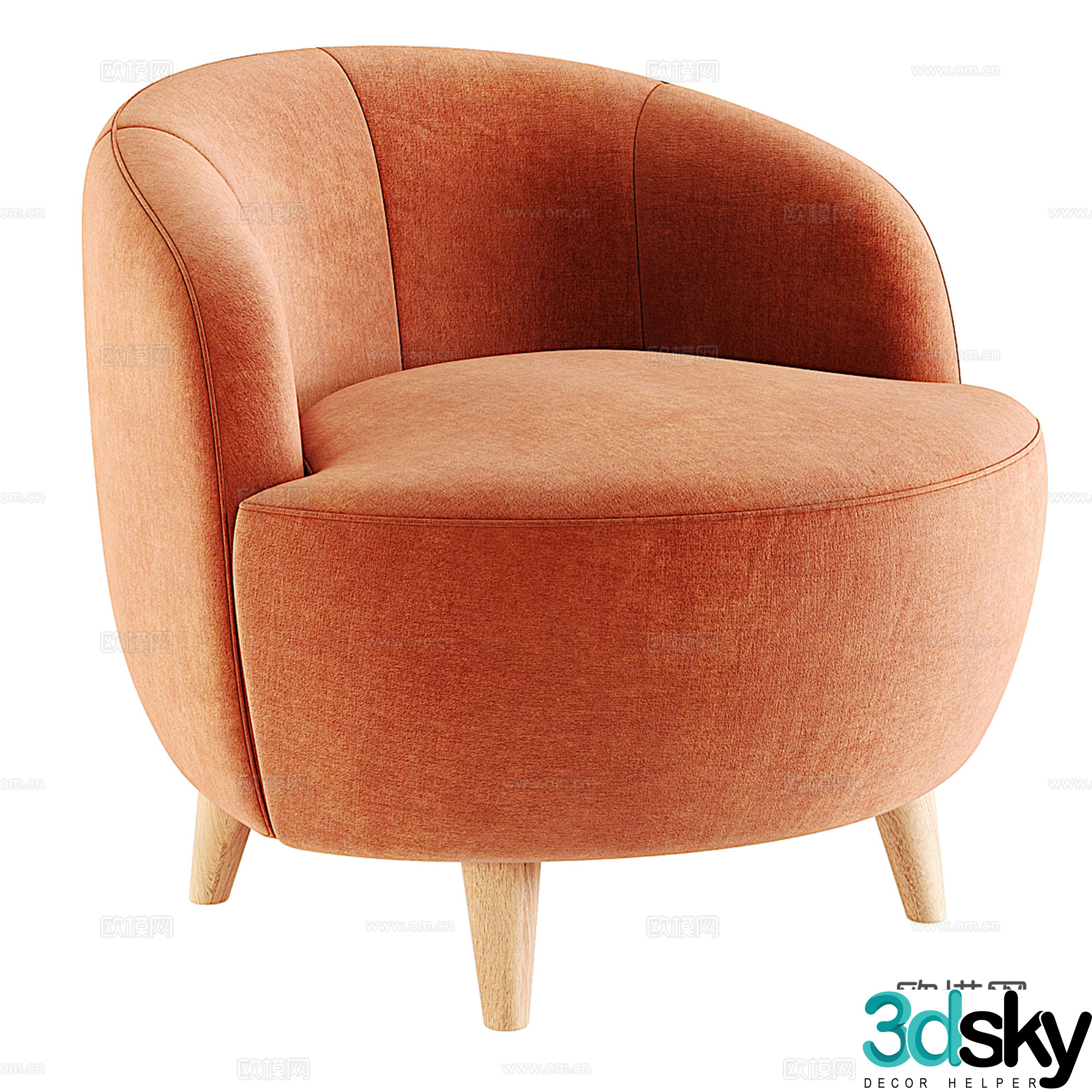 Aidensi single sofa 3d model