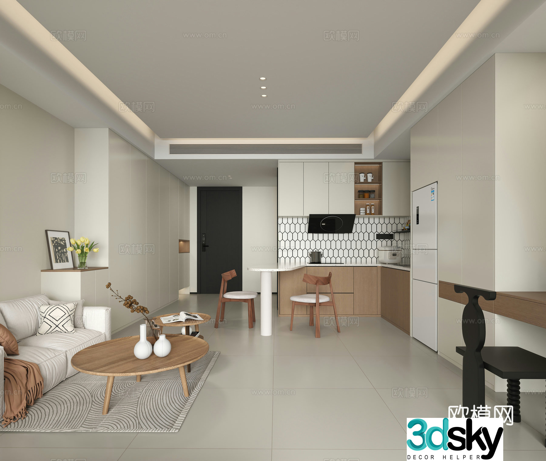 Modern apartment 3d model