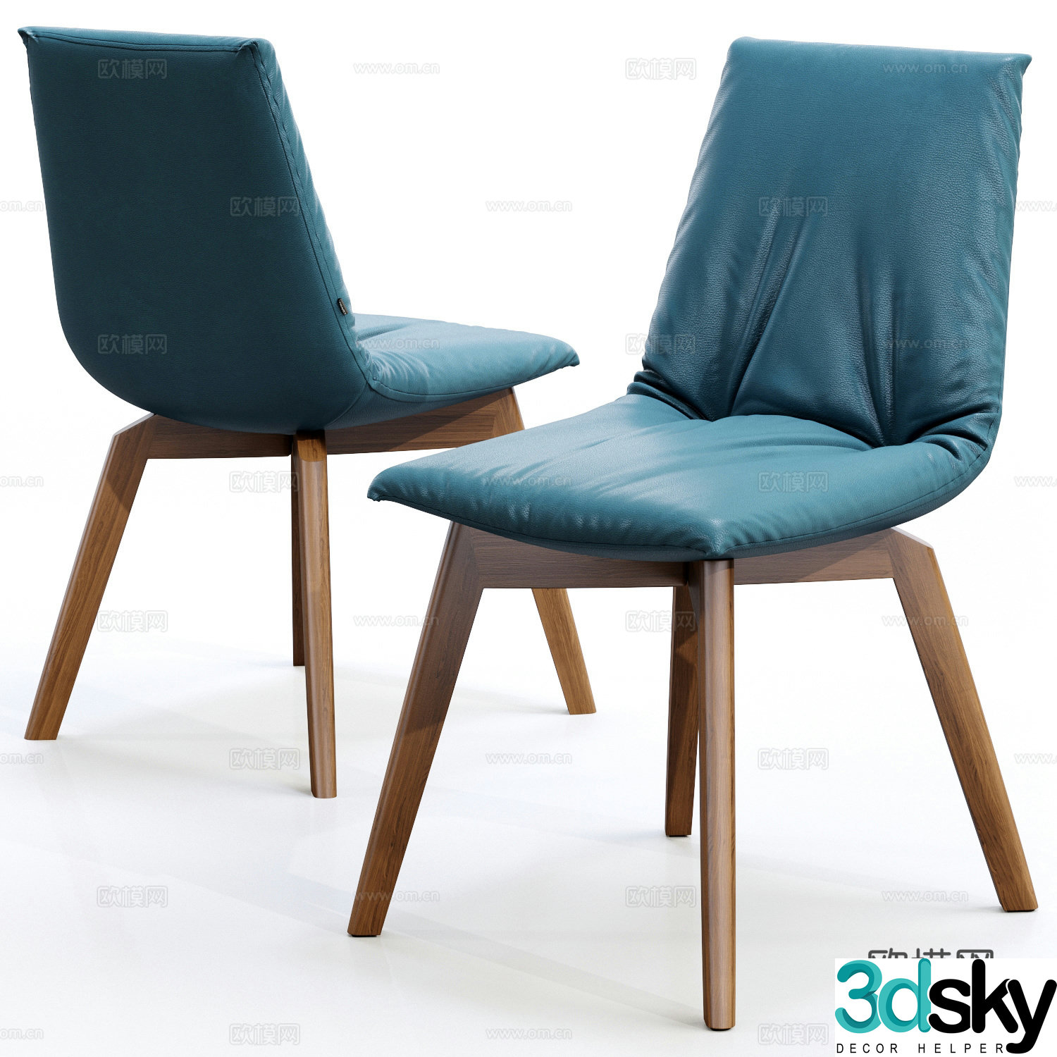 TEAM Nordic chair dining chair 3d model