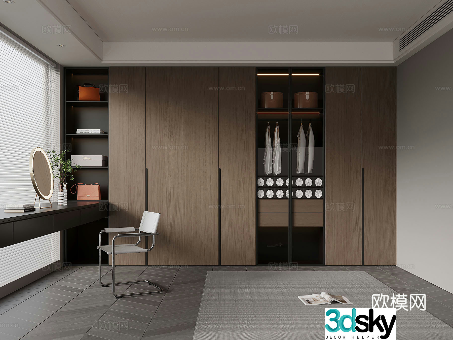 Italian cloakroom 3D model
