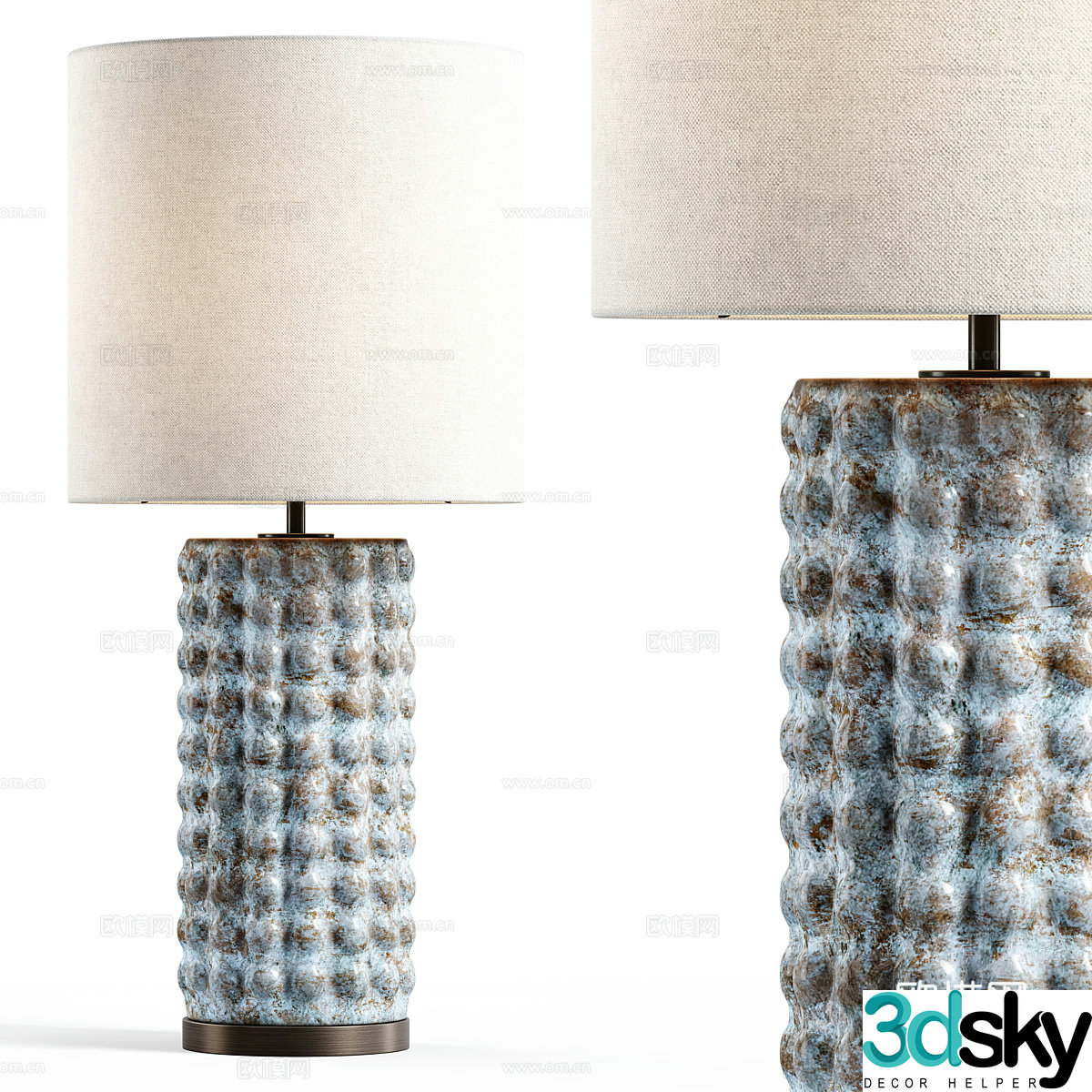 New Chinese desk lamp 3d model