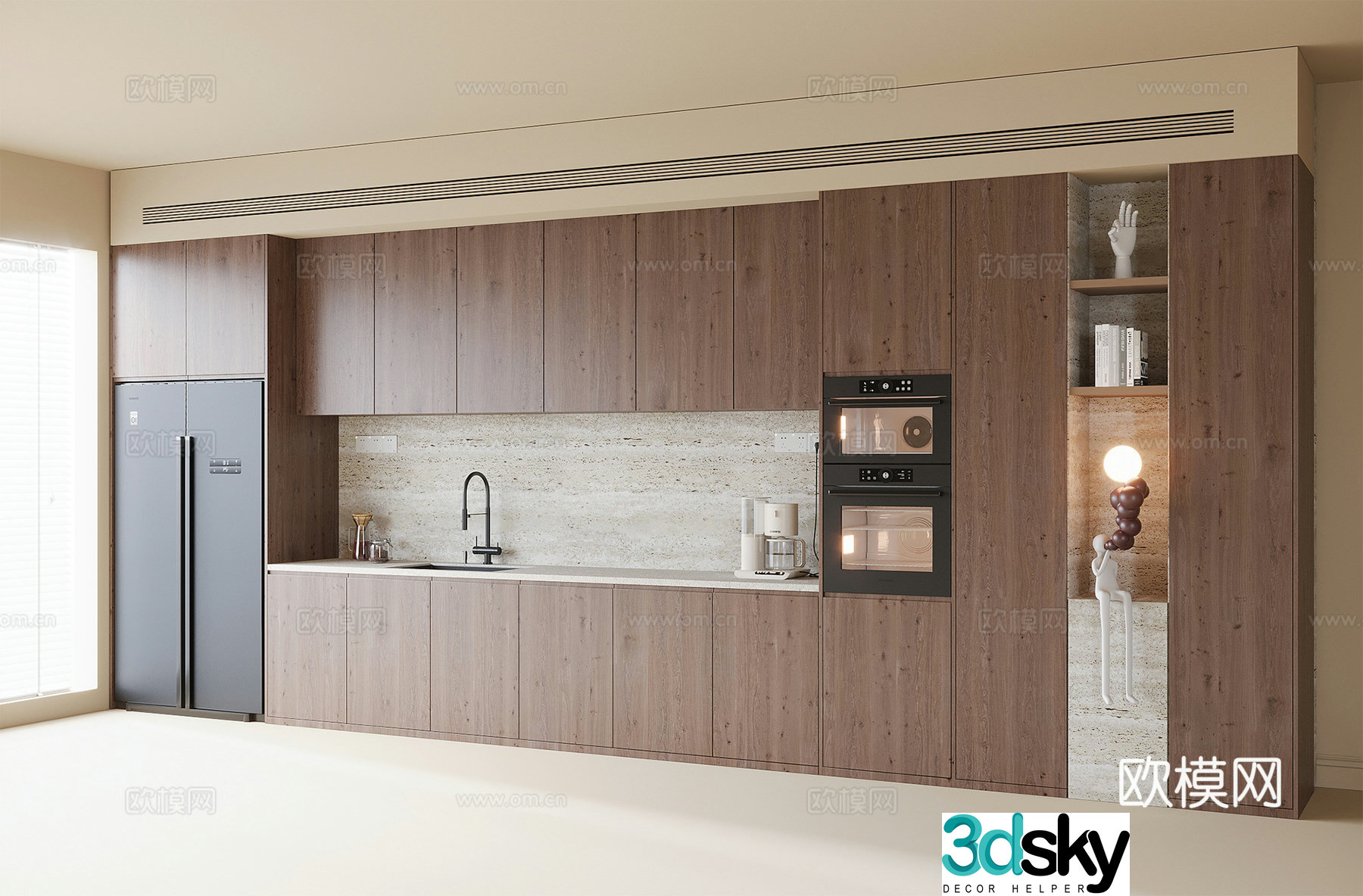 Medieval style cabinet 3d model
