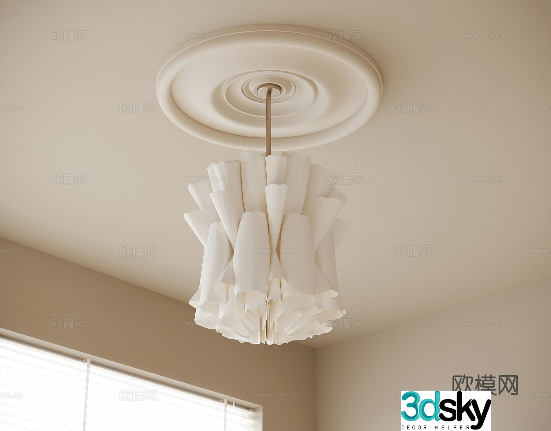 French art chandelier 3d model