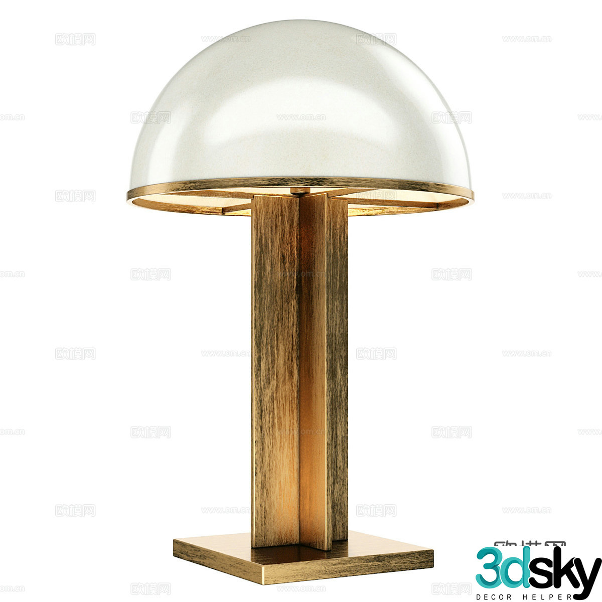 Light luxury table lamp 3D model