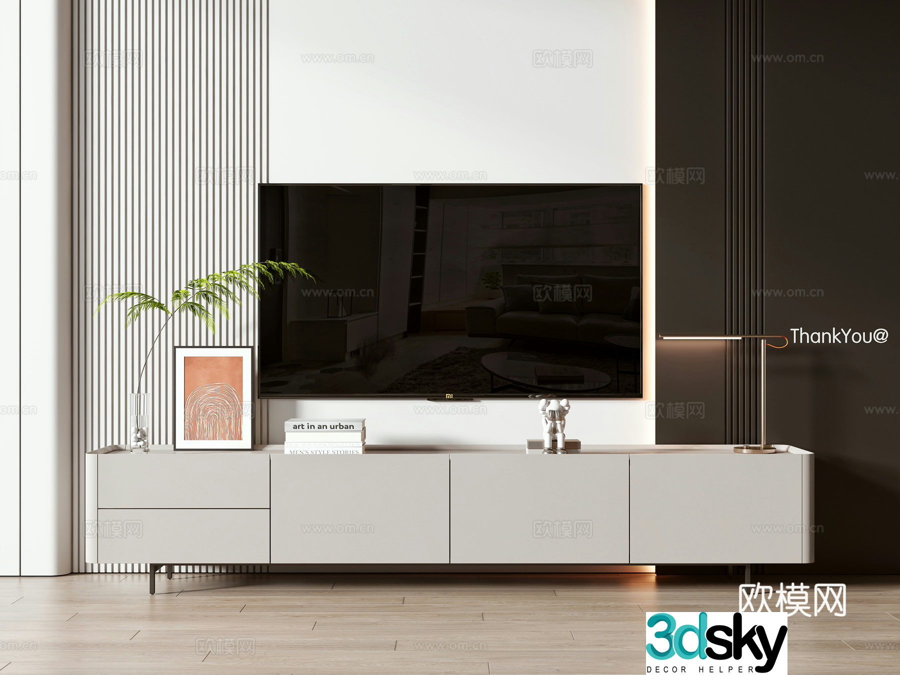 Modern TV cabinet 3d model