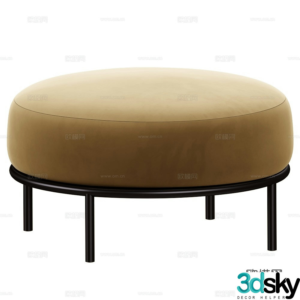 Tonon Italia stool sofa stool round stool 3d model