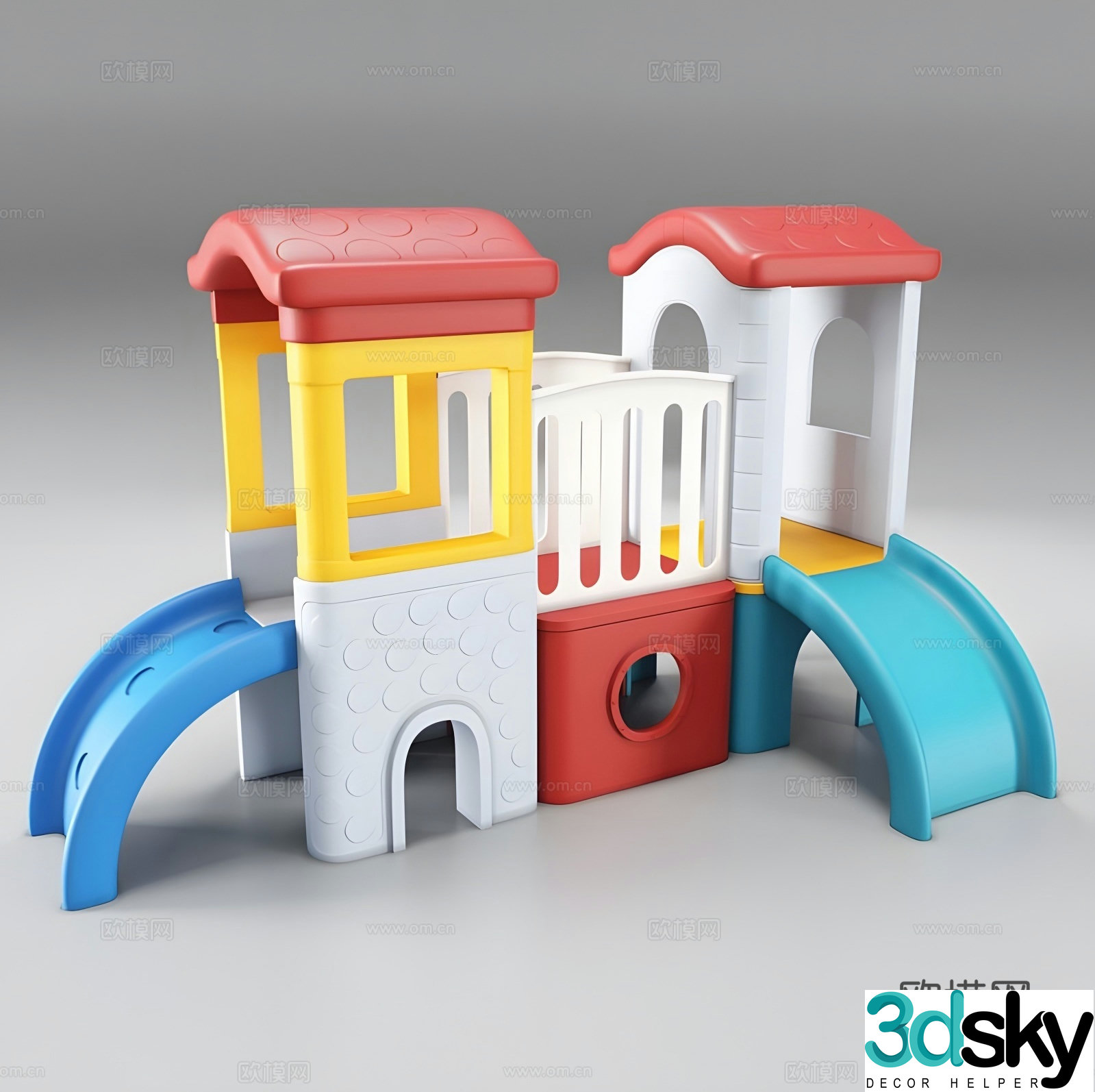 Amusement facilities slide 3d model