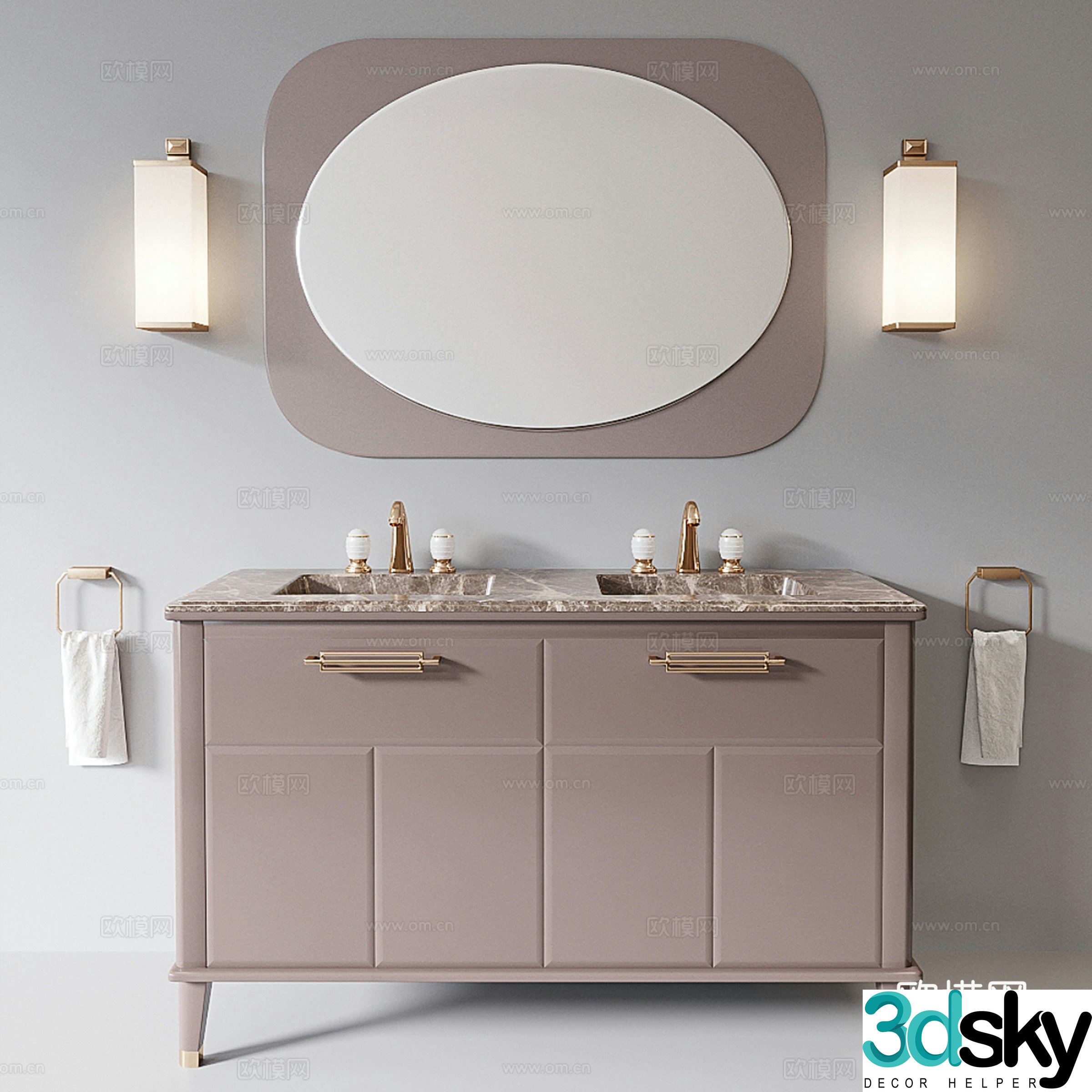 Oasis Group bathroom cabinet sink 3d model
