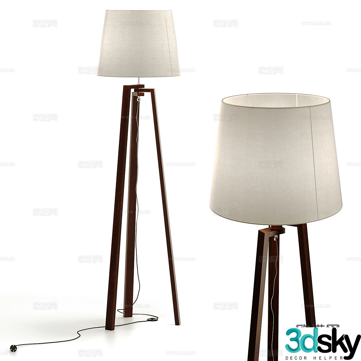 Modern floor lamp 3d model