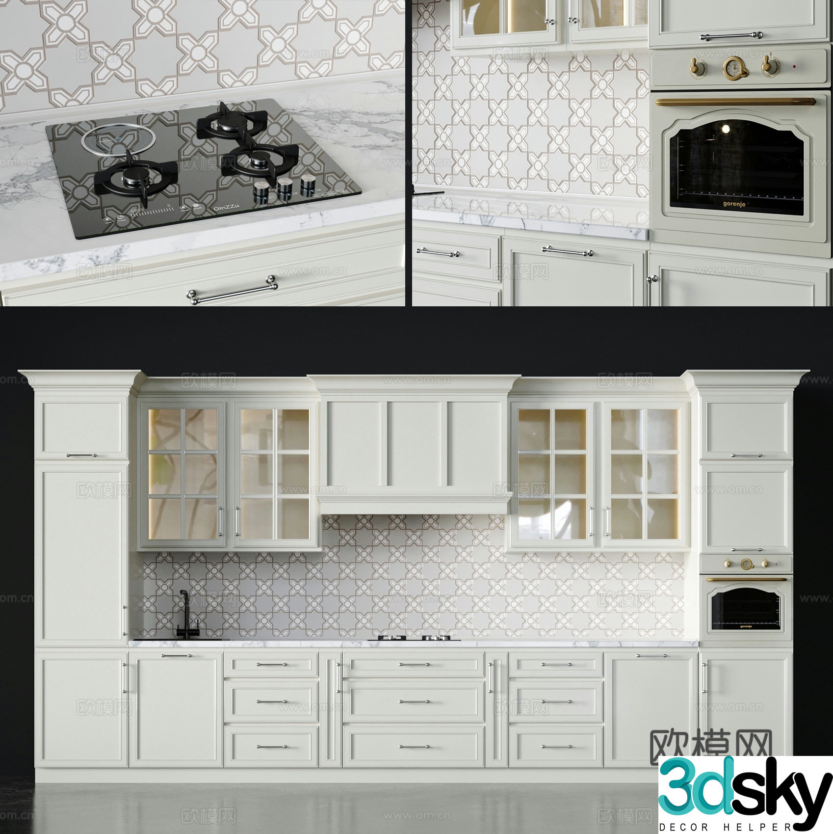 French cabinet 3d model