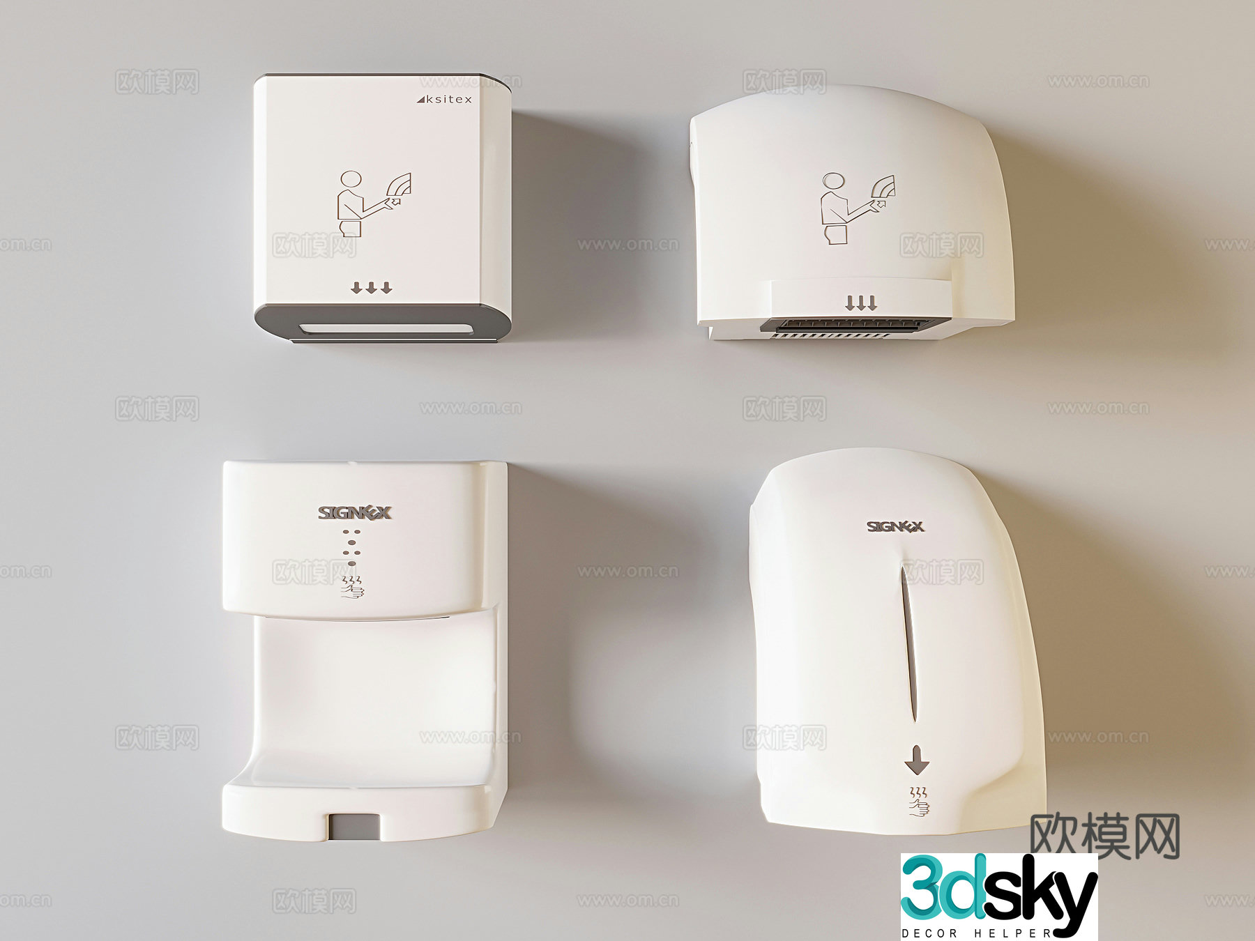 Dryer hand dryer 3d model