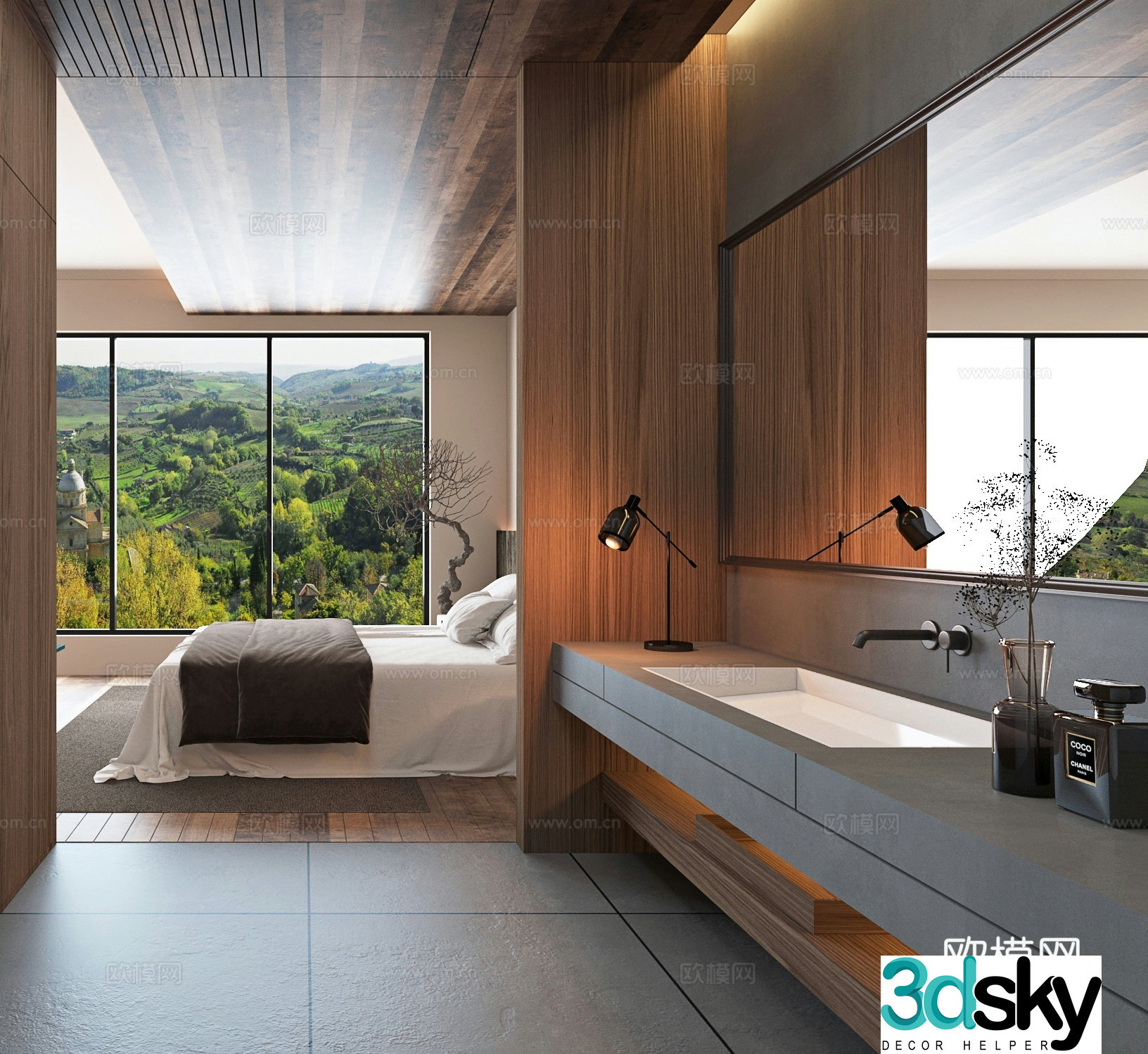 Hotel bathroom bathroom 3d model