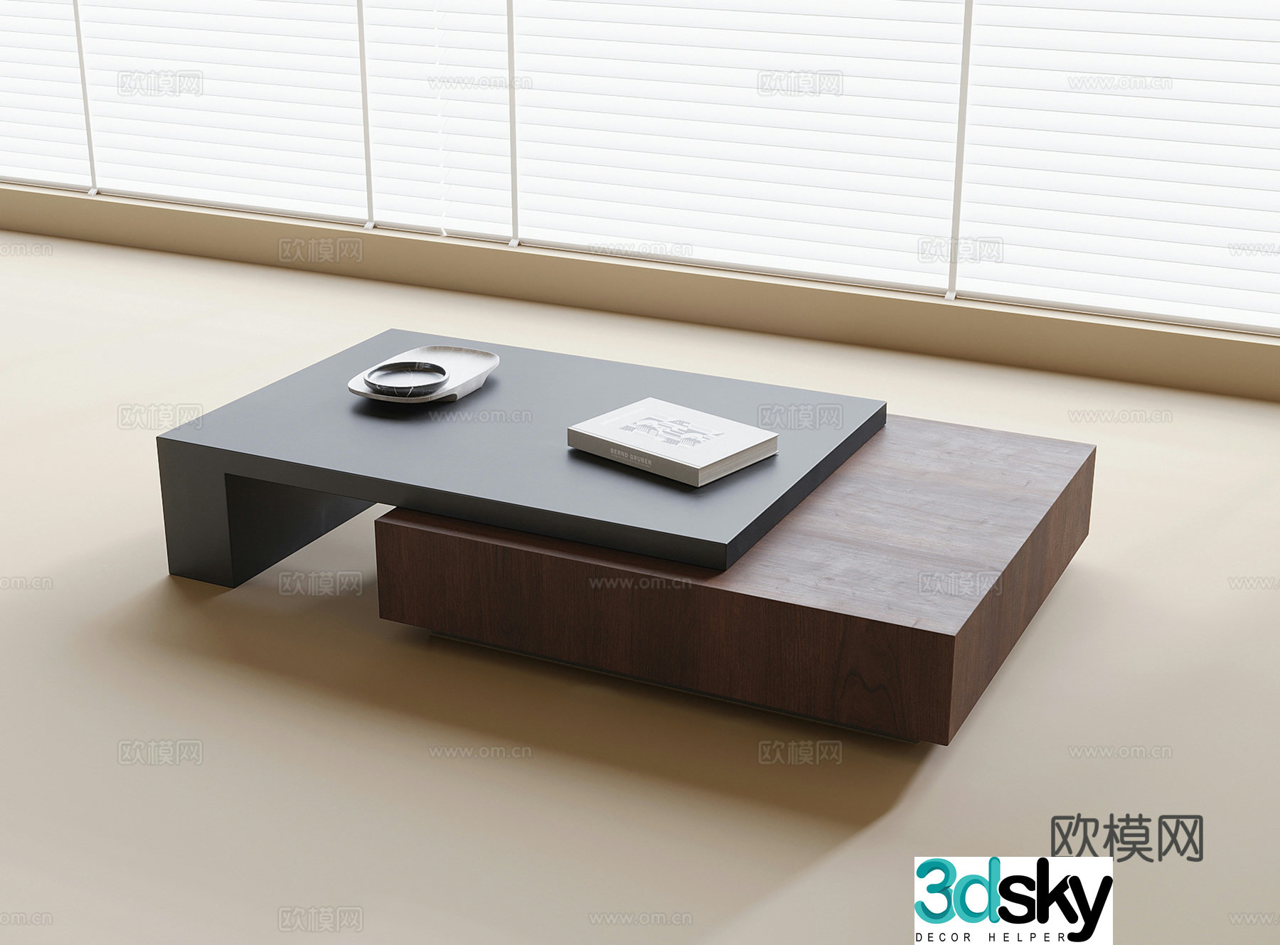 Medieval style coffee table 3D model