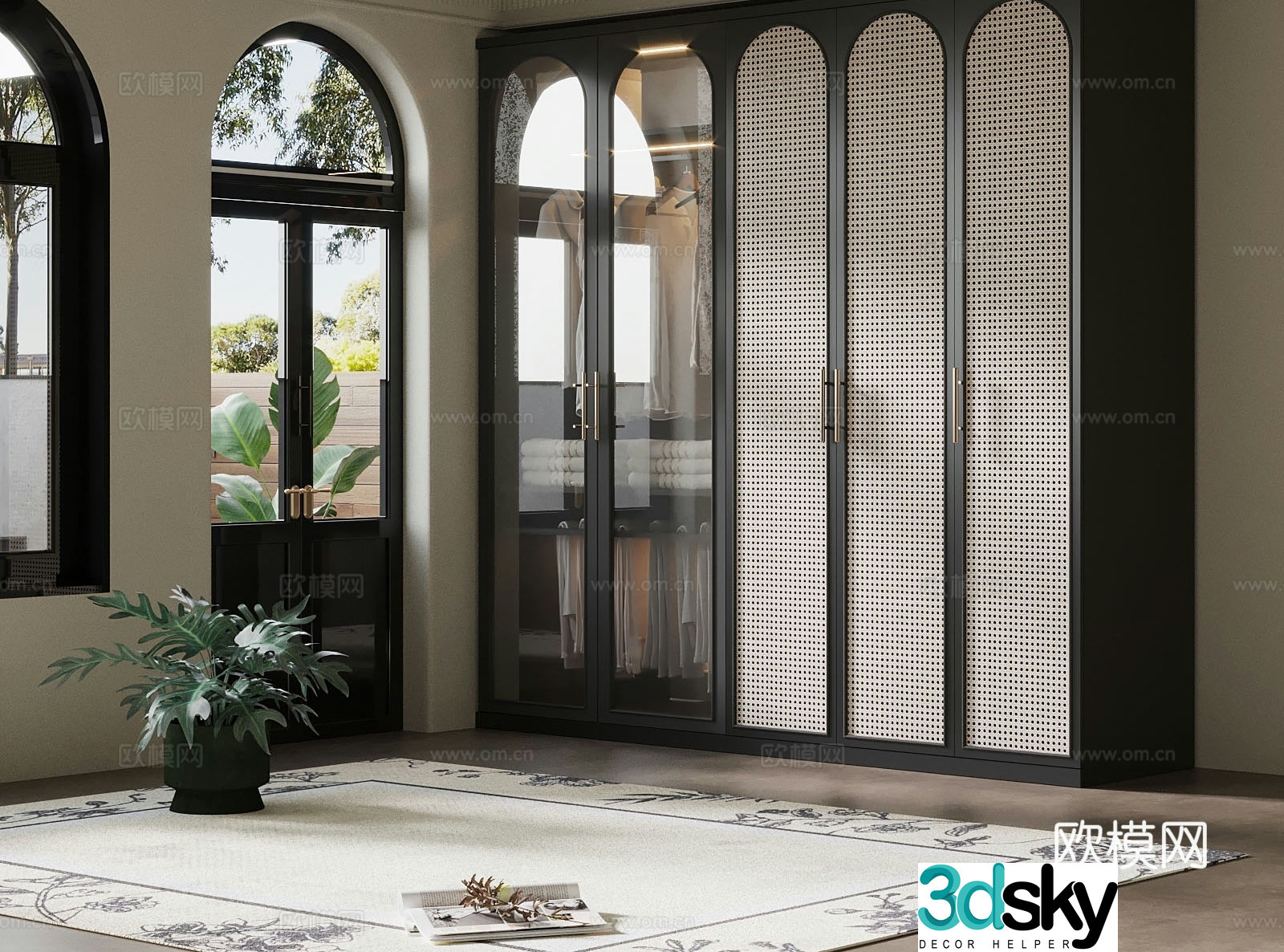 French wardrobe 3d model