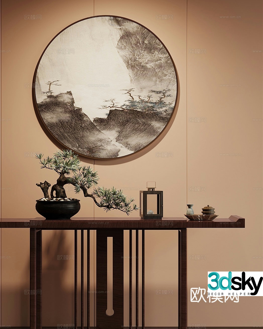 New Chinese-style Duanjingdai 3D model