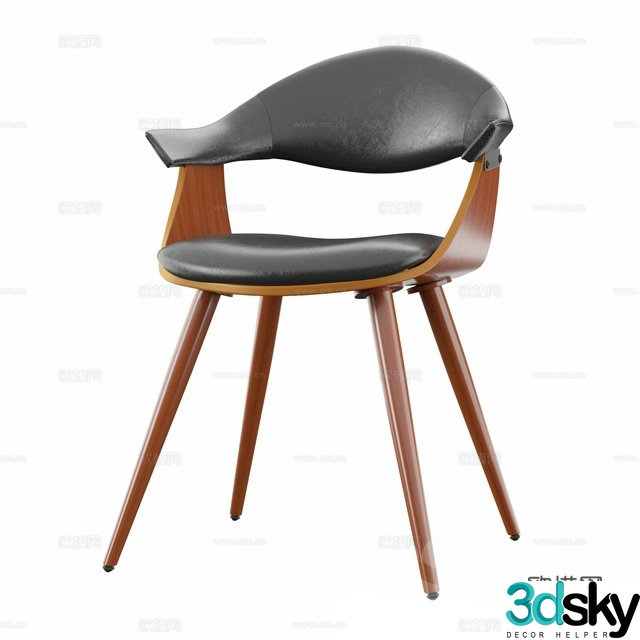 Wabi-sabi chair single chair 3d model