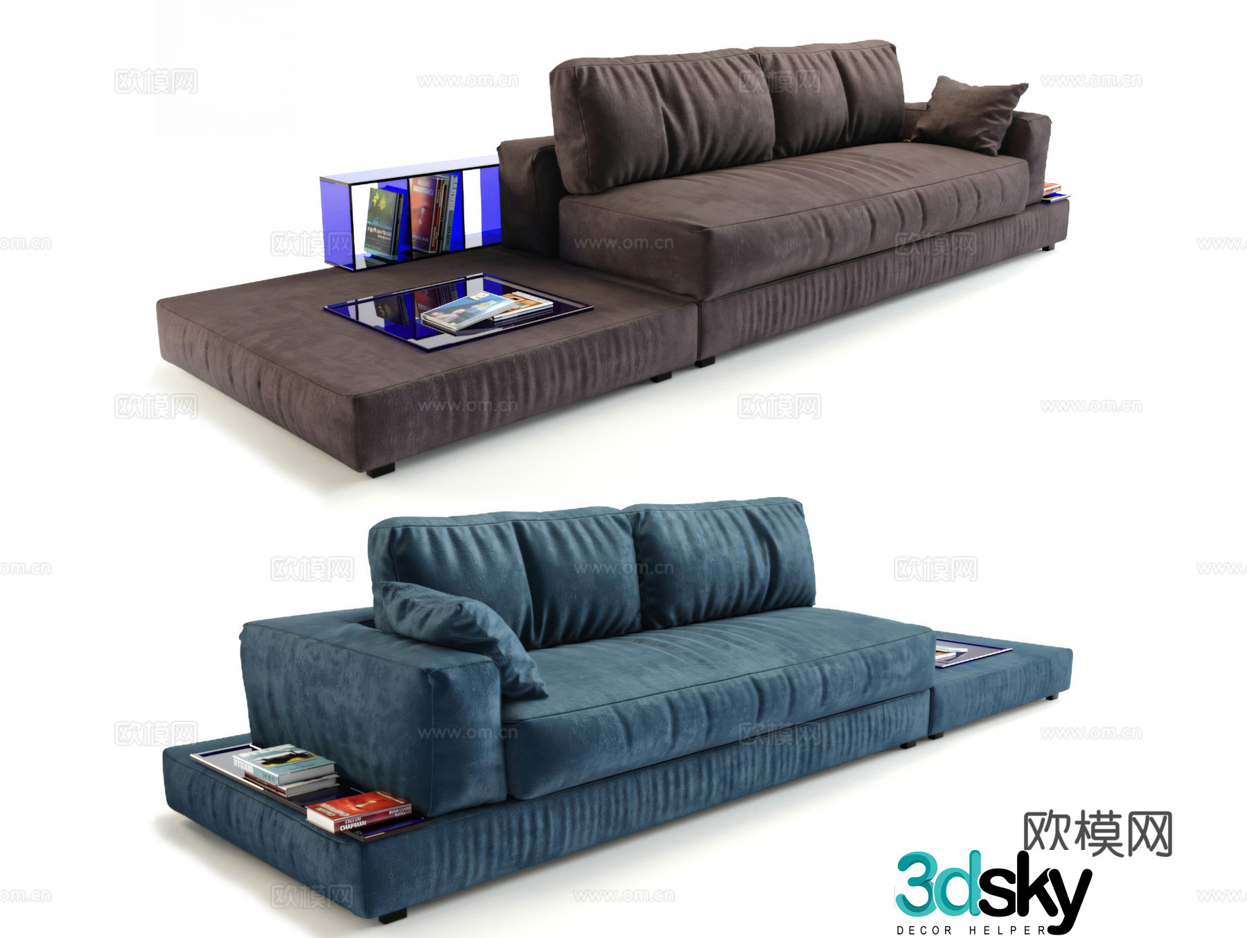 multi-person sofa 3d model