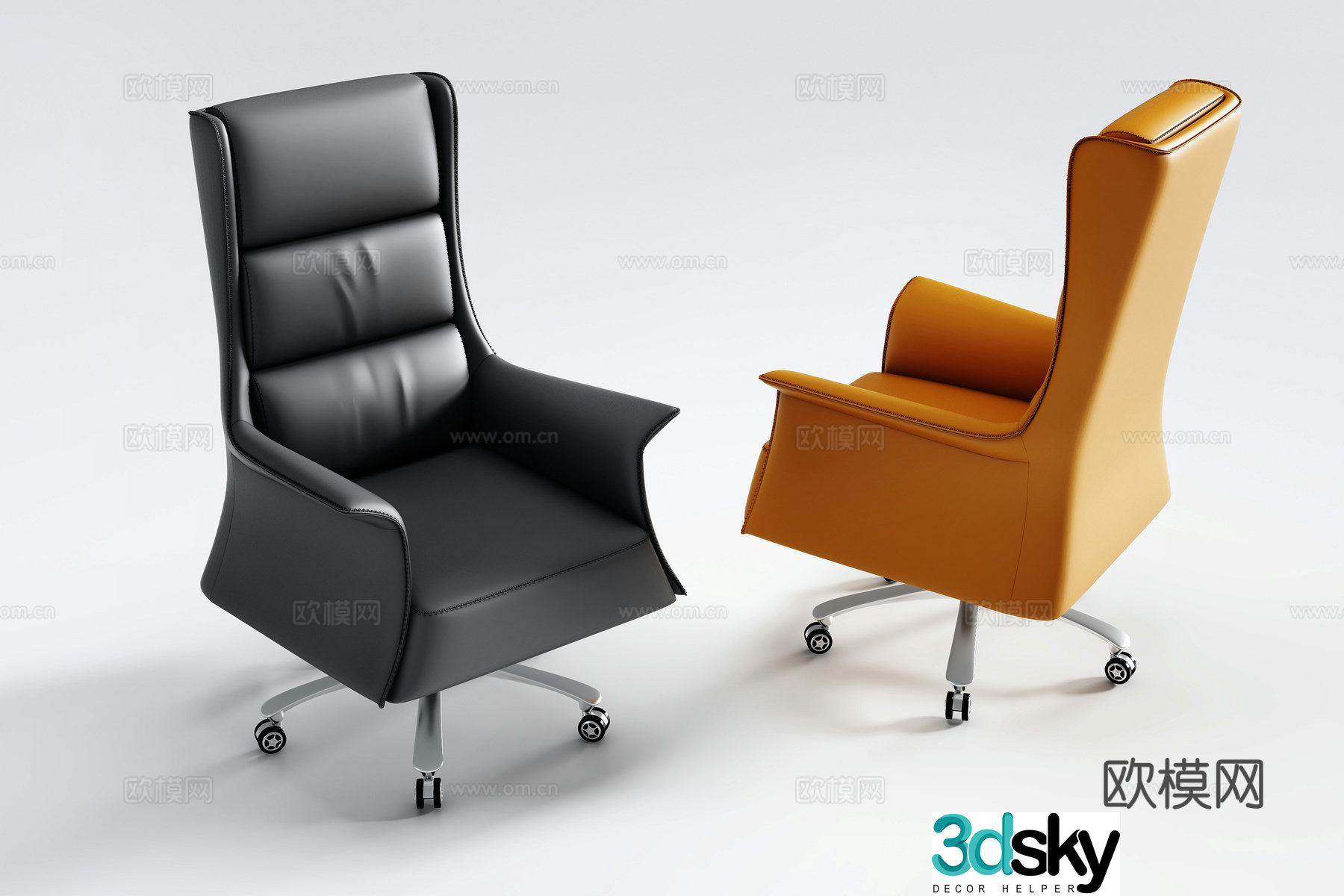 Modern executive chair office chair boss chair 3d model