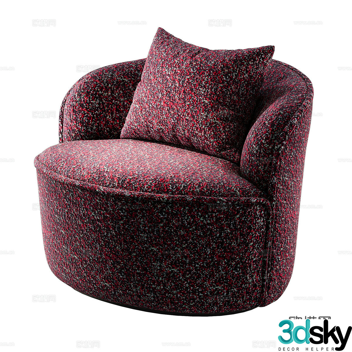 Modern single sofa 3d model