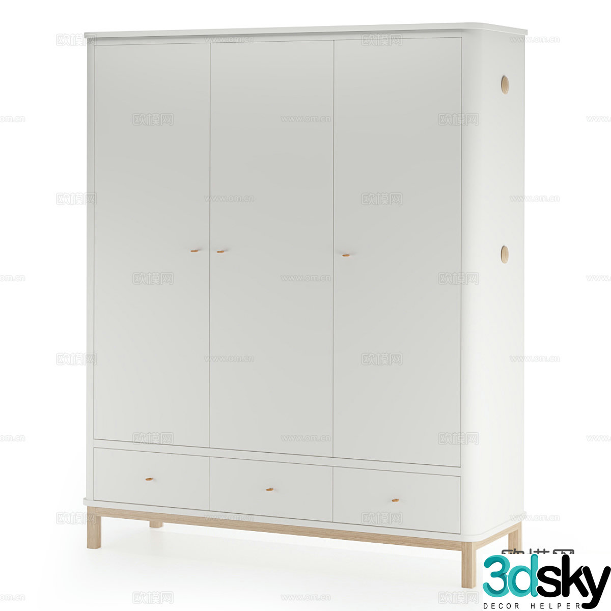 modern wardrobe wardrobe 3d model