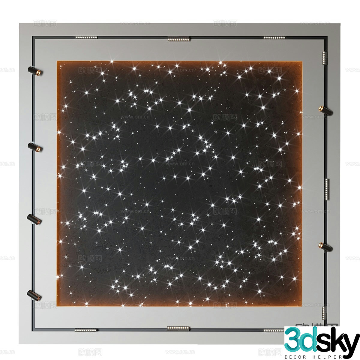 Starry Sky Ceiling Decorative Ceiling 3D Model