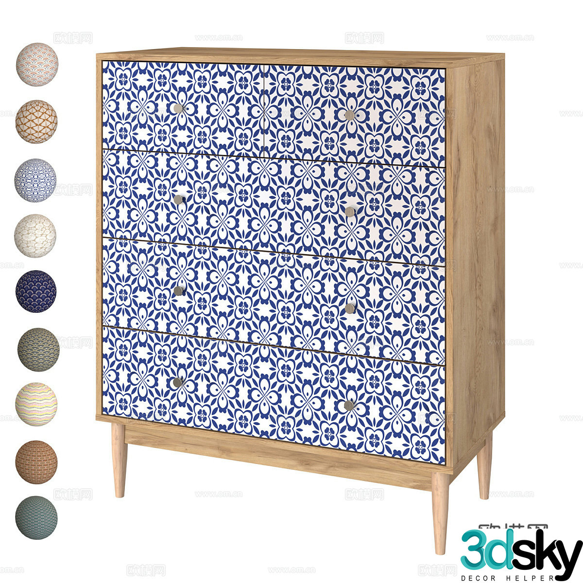 Tyrone chest of drawers chest of drawers 3d model