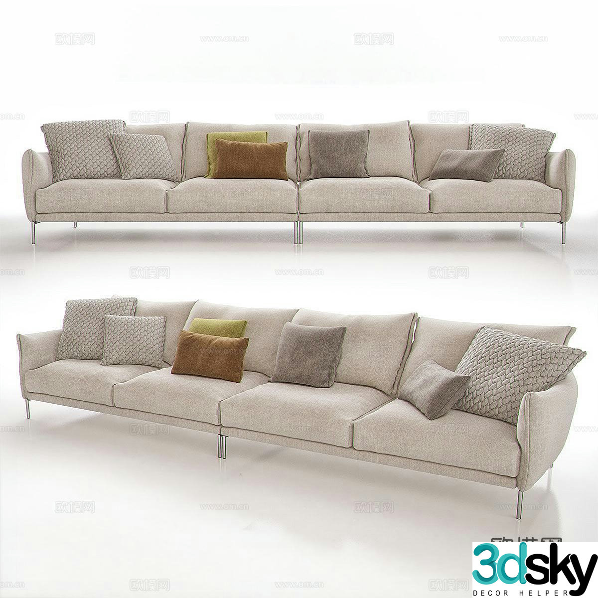 MOROSO multi-person sofa 3d model
