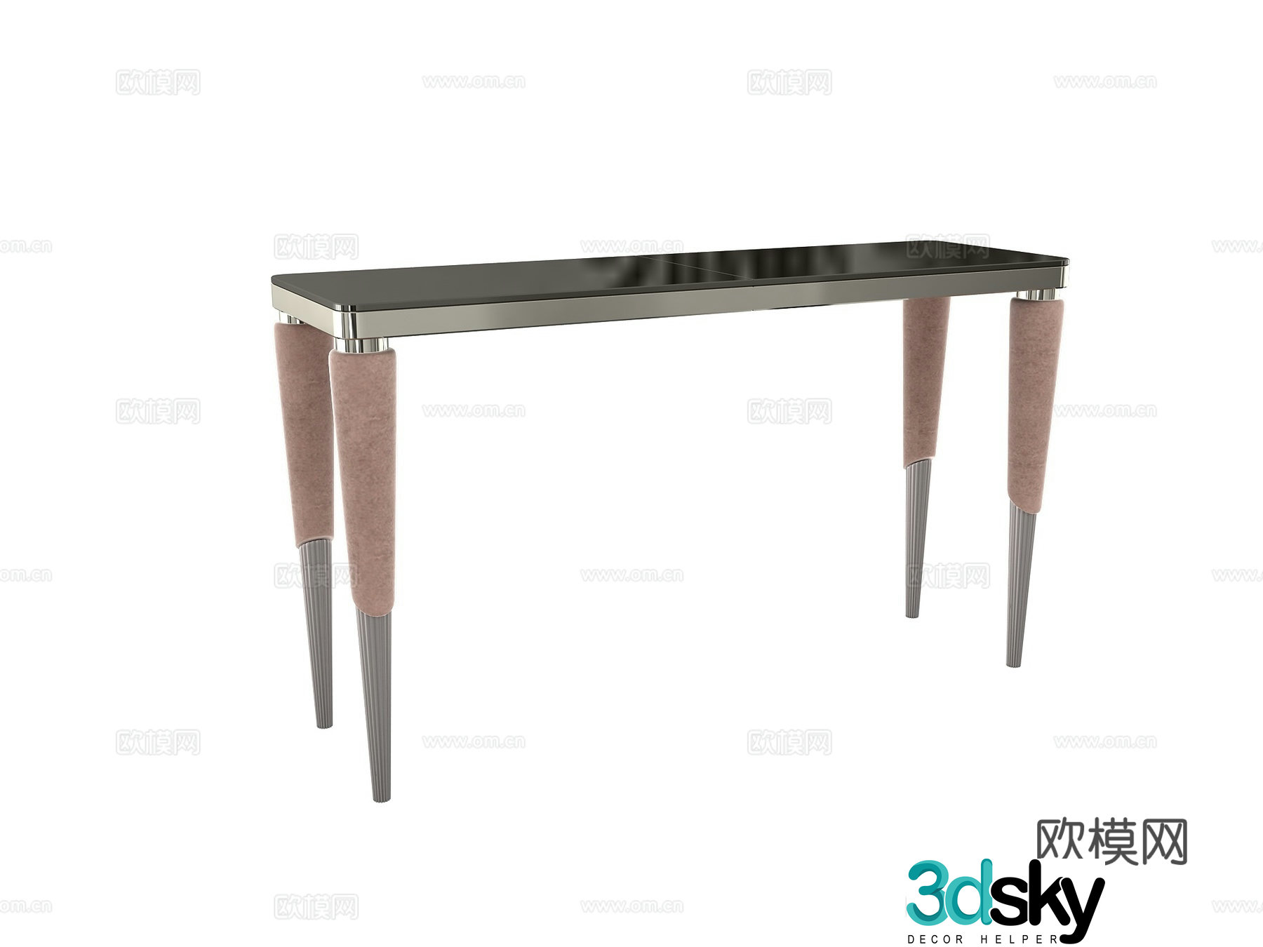 Modern dining table 3d model