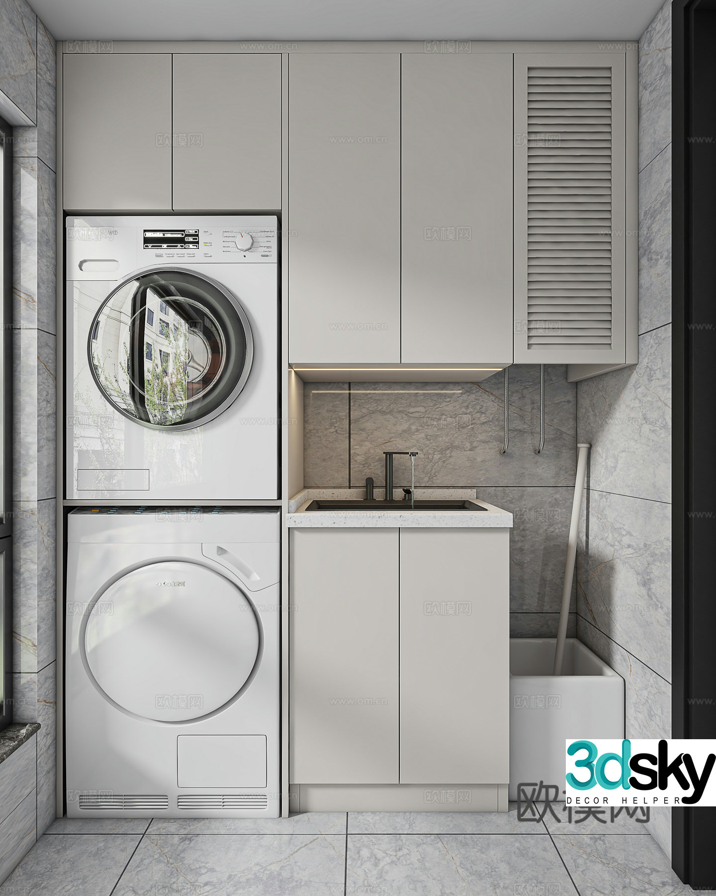 Washing machine cabinet 3d model