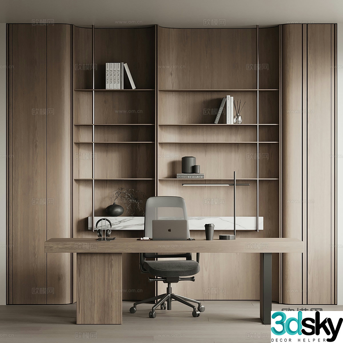 New Chinese style desk 3d model