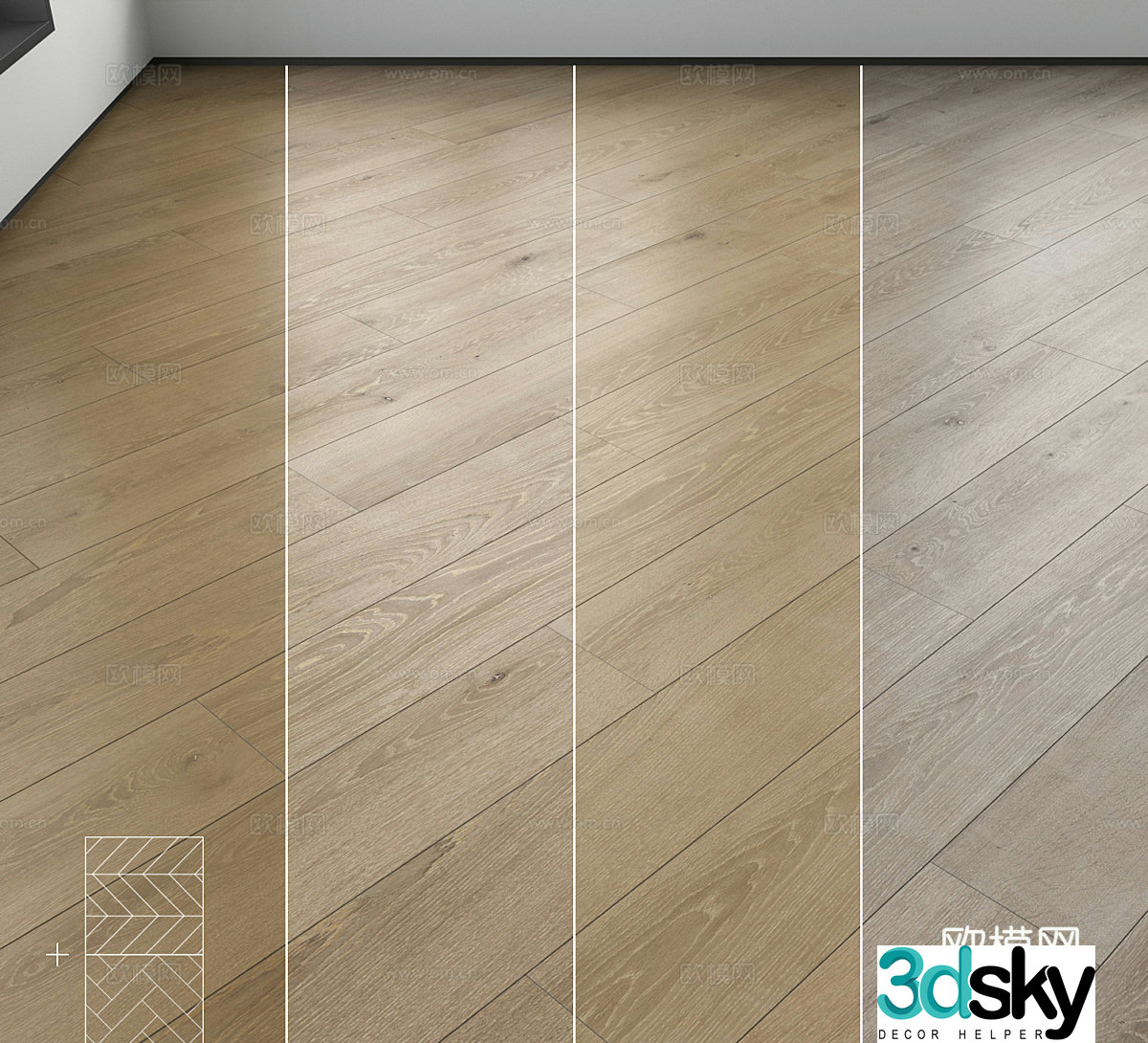 floor wooden floor 3d model
