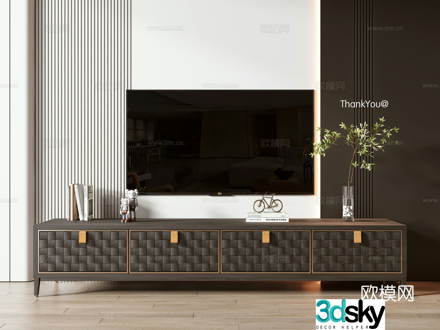 Modern TV cabinet 3d model