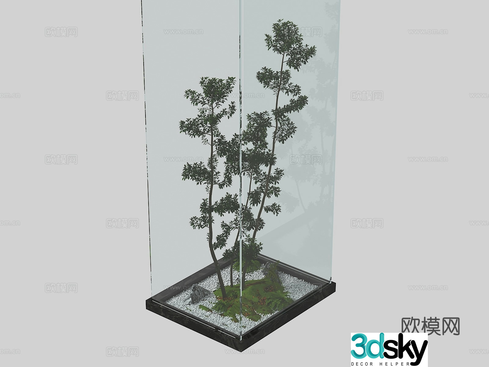 plant landscape plant pile 3d model