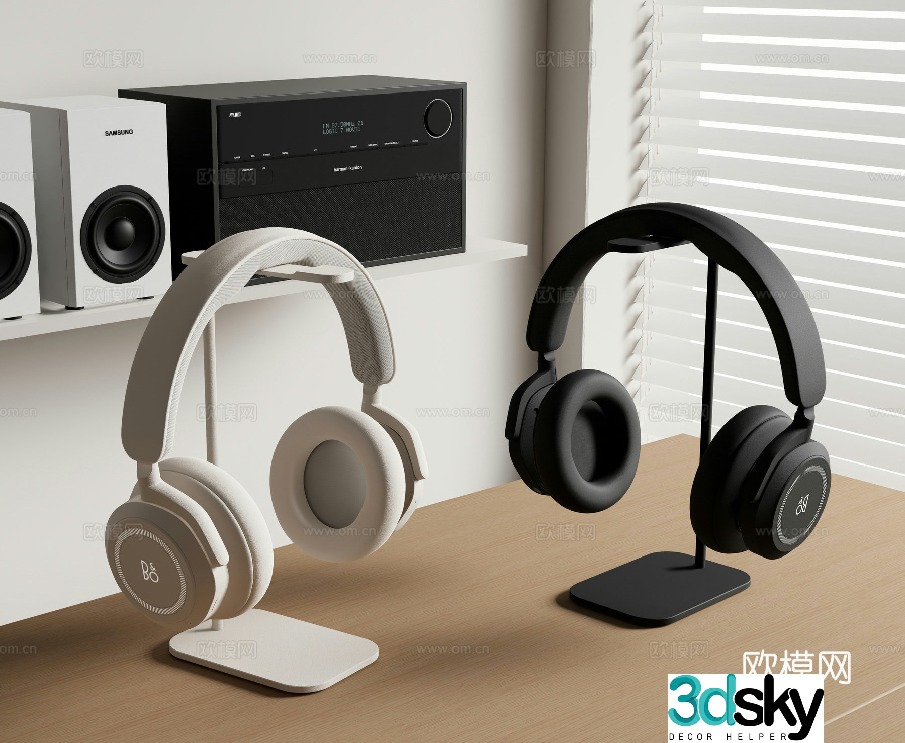 Headphones Headphones Wireless Headphones Audio 3d model