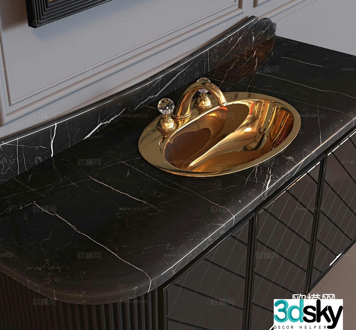 Armadi Art bathroom cabinet sink 3d model