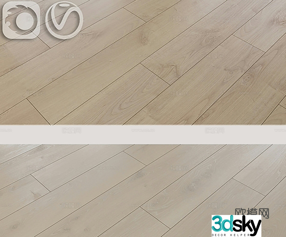 Original wood floor wood floor 3d model