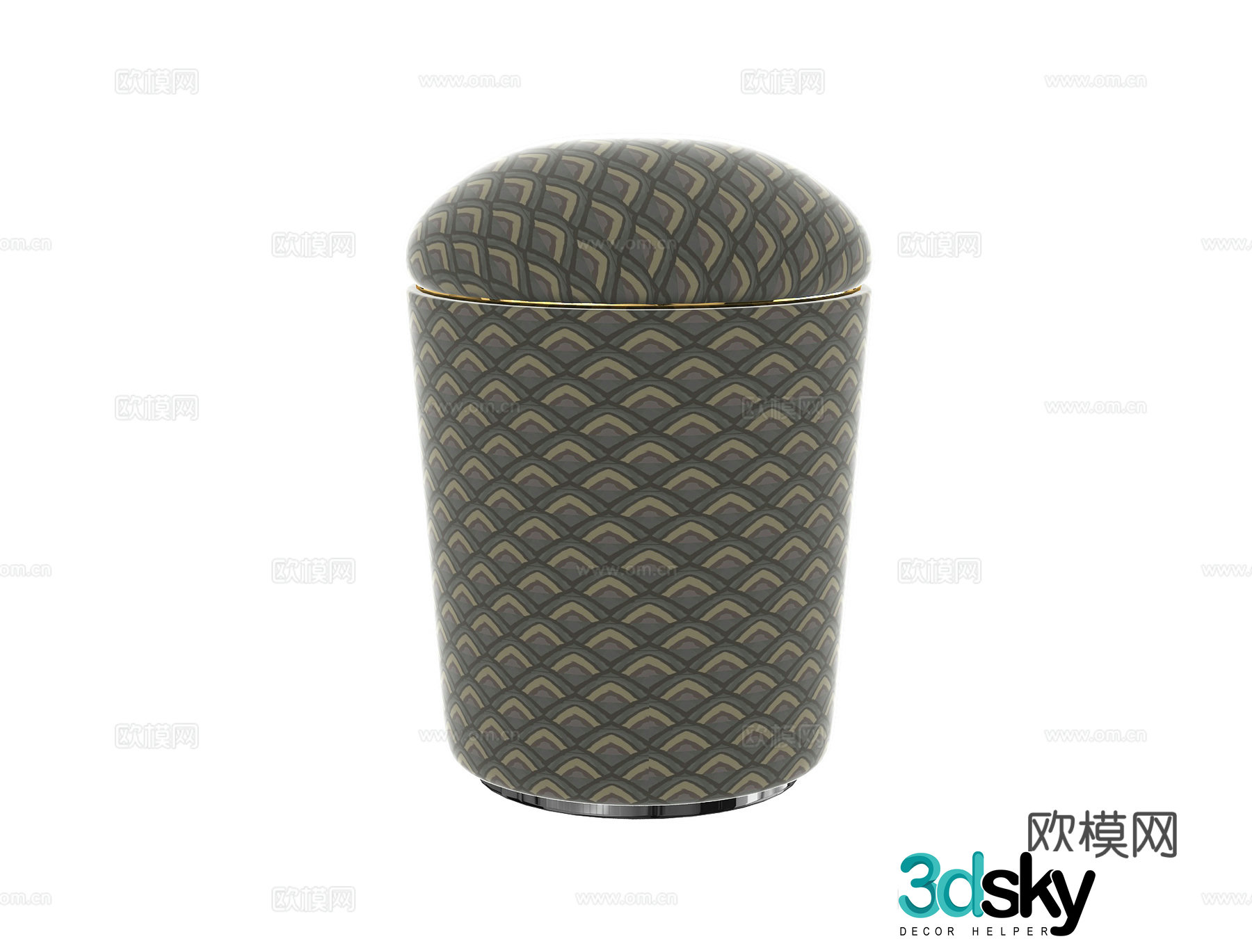 Stool sofa stool makeup stool 3d model