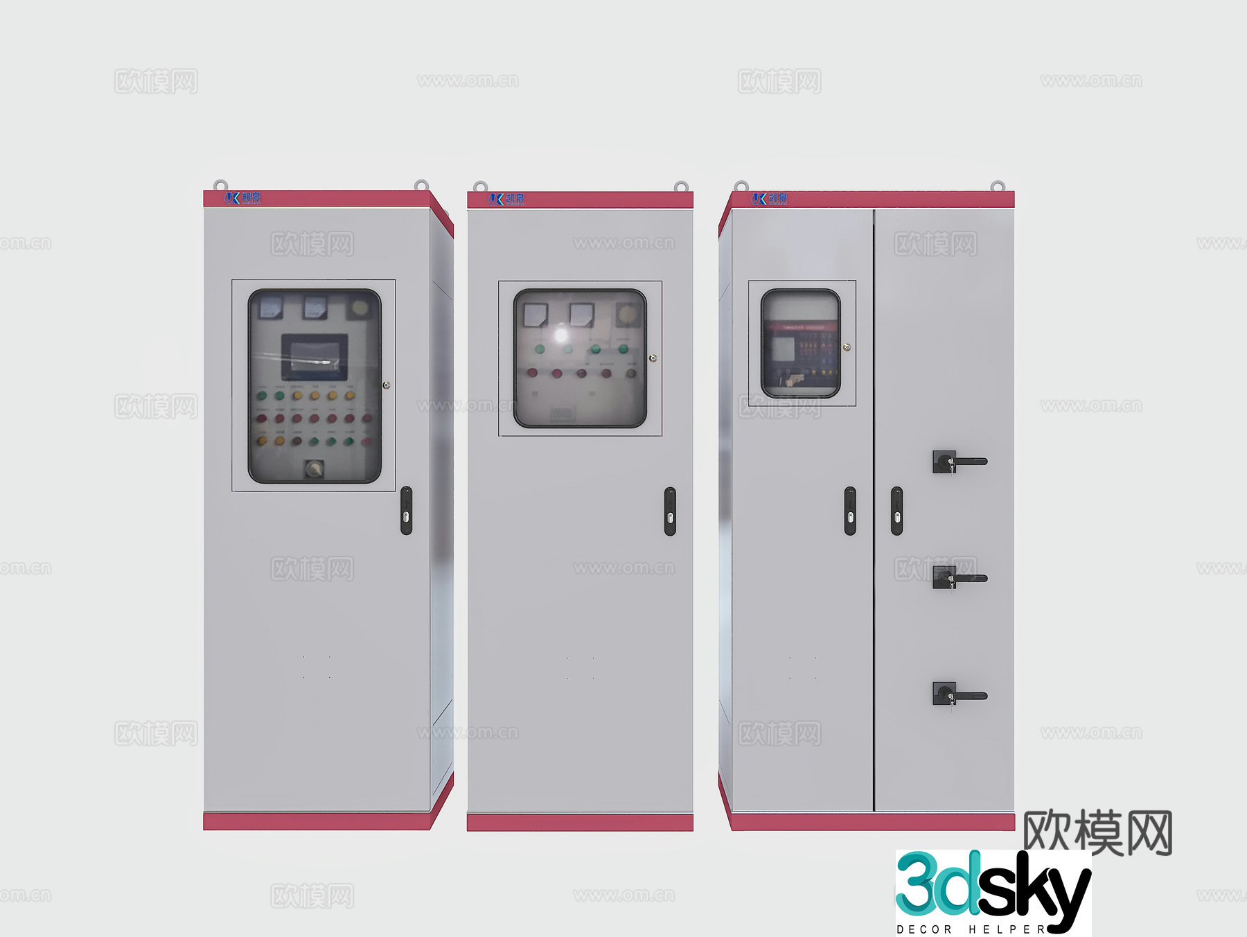 Modern fire control cabinet control cabinet 3d model