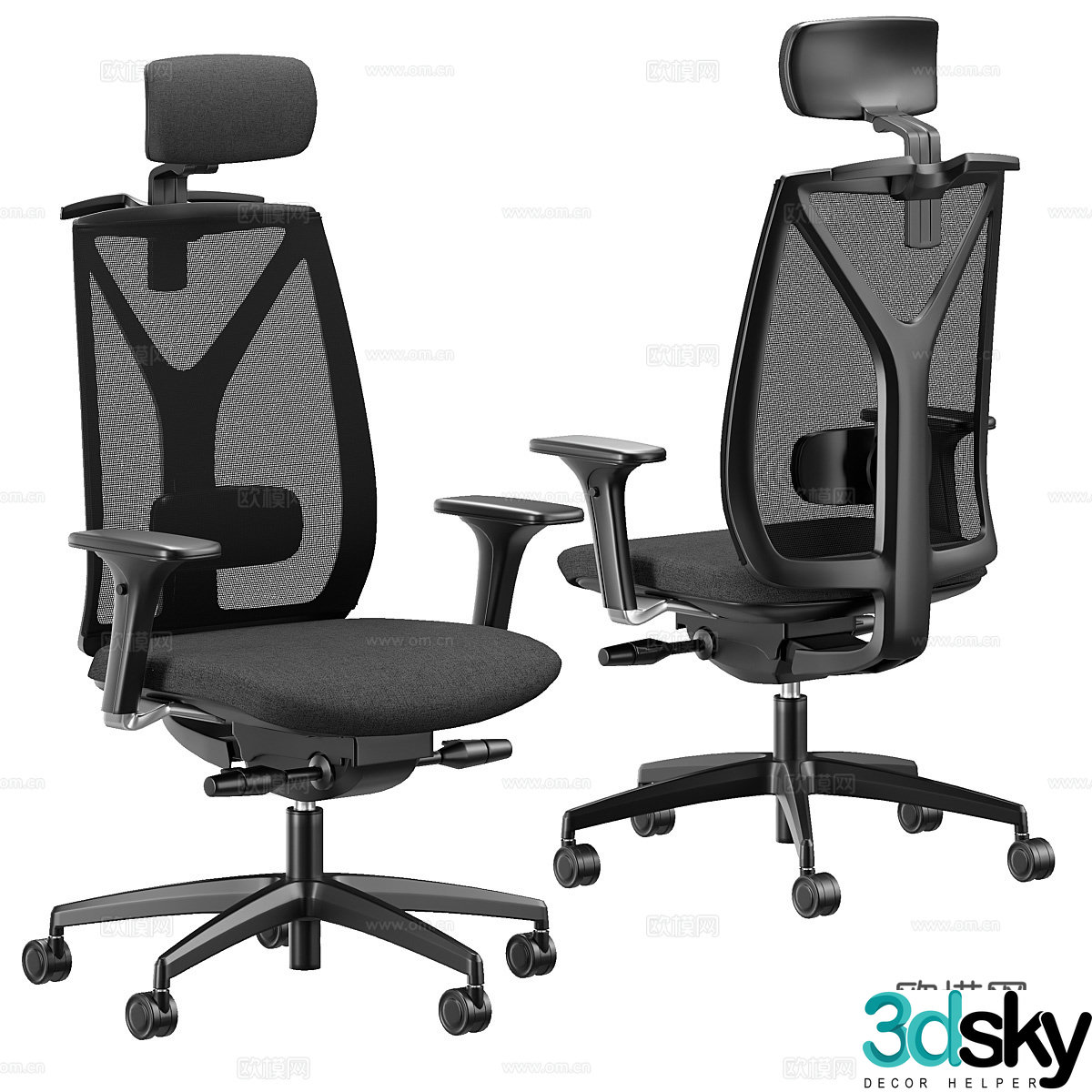 Modern office chair 3d model