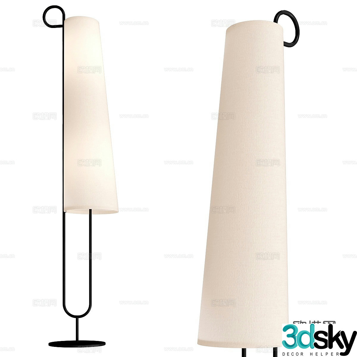 Modern floor lamp 3d model