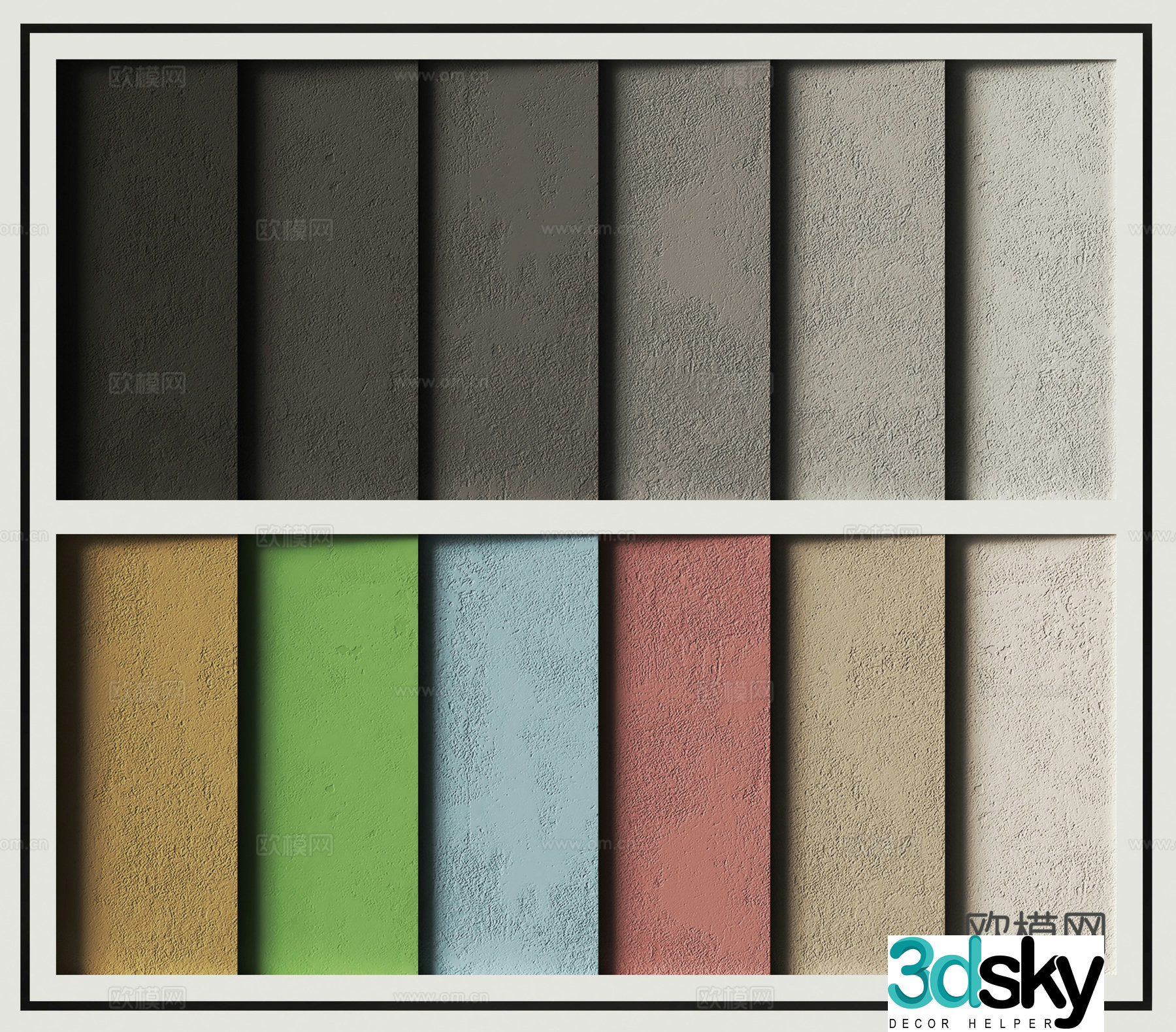 Art paint texture paint wall paint 3d model