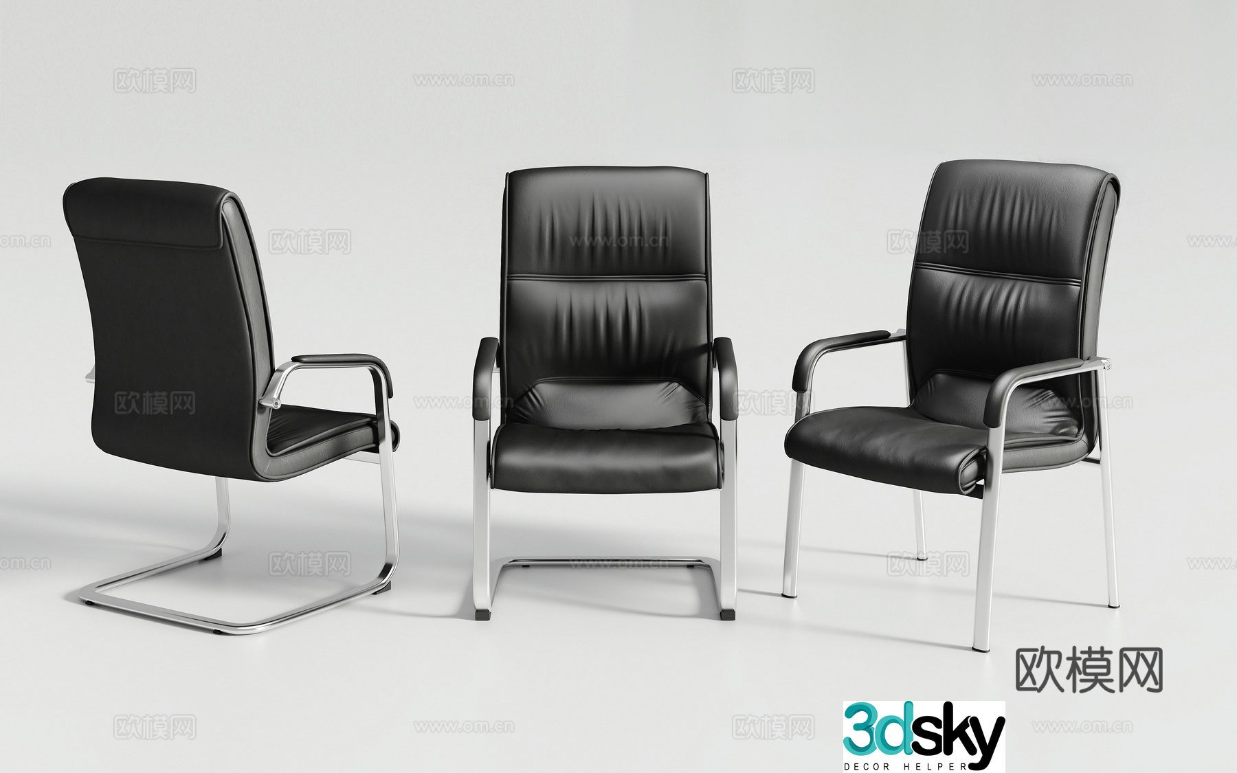 Modern executive chair office chair boss chair 3d model