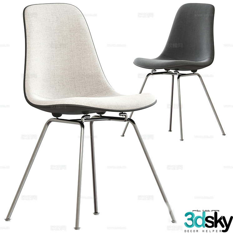 Modern chair dining chair 3d model