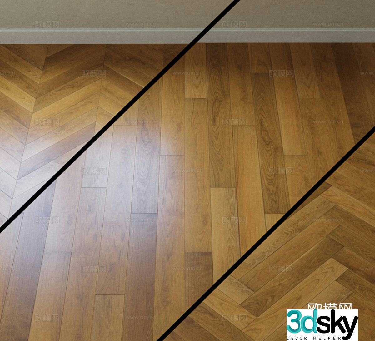 floor wooden floor 3d model